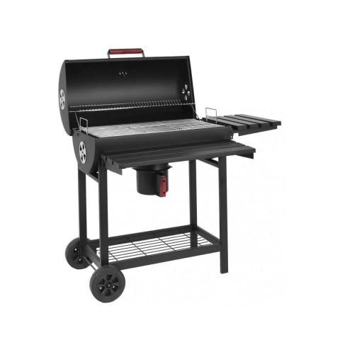 Barbacoa de carbón de acero con ruedas y tapa, 2 parrillas Tennessee Promoción