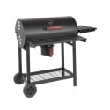 Barbacoa de carbón de acero con ruedas y tapa, 2 parrillas Tennessee Rebajas