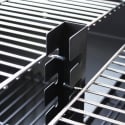 Barbacoa de carbón con ruedas y 2 rejillas ajustables Wisconsin Stock