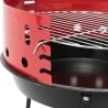 Barbacoa portátil de carbón redonda parrilla Ø36cm Camping Descueto