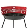 Barbacoa portátil de carbón redonda parrilla Ø36cm Camping Rebajas