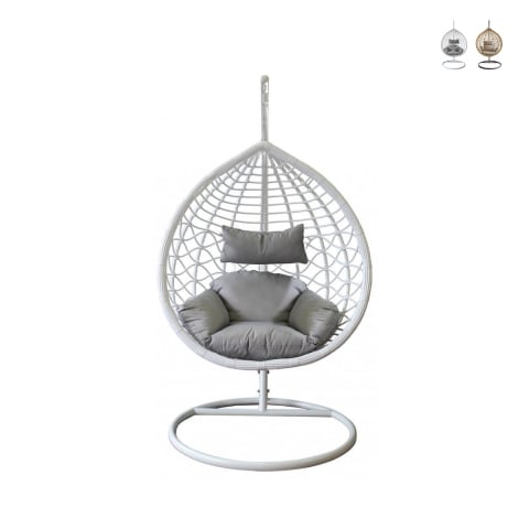 Silla colgante mecedora de metal Panarea Promoción