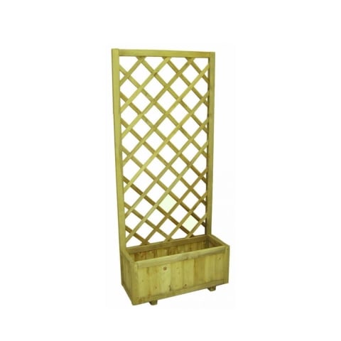 Jardinera de madera con enrejado para plantas Dalia Promoción