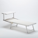 Tumbona Profesional Aluminio Toldo Parasol Italia Stock 2 Piezas 