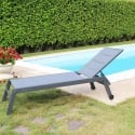Tumbona de jardín con ruedas de aluminio Formentera Venta