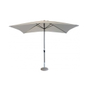 Sombrilla de jardín 2x3m en poliéster blanco Poly Promoción