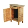 Mesita de noche de madera con puerta y cajón Farran Oferta
