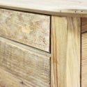Mesita de noche de madera con puerta y cajón Farran Stock