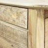 Mesita de noche de madera con puerta y cajón Farran Stock