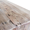 Aparador de madera de pino reciclado con 4 cajones Heron Descueto