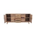 Aparador de madera de pino reciclado con 4 cajones Heron Rebajas