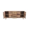 Aparador de madera de pino reciclado con 4 cajones Heron Rebajas