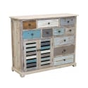Cómoda aparador shabby chic de madera multicolor Greg Promoción