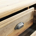 Cómoda de madera natural para dormitorio 5 cajones Farley Descueto