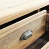 Cómoda de madera natural para dormitorio 5 cajones Farley Descueto