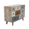 Cómoda de madera de colores con 8 cajones estilo shabby chic Donald Venta