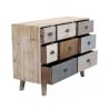 Cómoda de madera de colores con 8 cajones estilo shabby chic Donald Rebajas