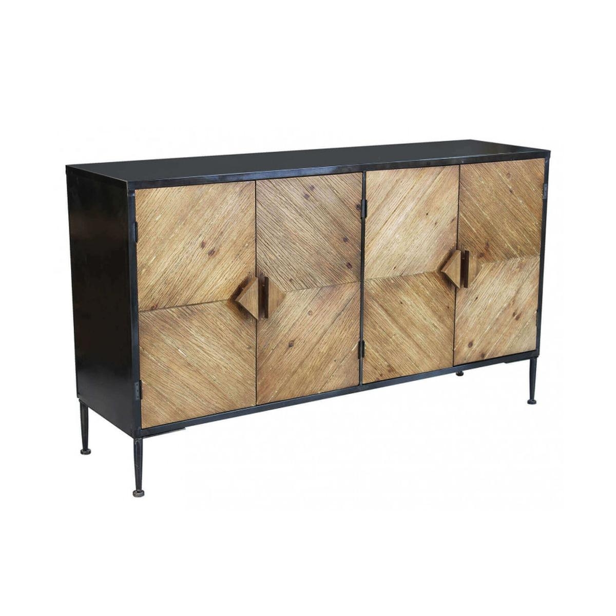 Aparador de madera y metal estilo industrial Derek