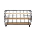Estantería móvil 3 niveles estilo industrial con ruedas Abner Venta