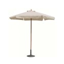 Sombrilla de jardín redonda Ø2,5m mástil central de madera Fantasy Rebajas