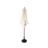Sombrilla de jardín redonda Ø2,5m mástil central de madera Fantasy Oferta