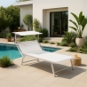 Cama de playa de aluminio Grande Italia Xl profesional 