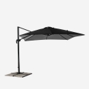 Sombrilla de aluminio para jardín y terraza 3x3m Paradise Noir Elección