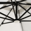 Sombrilla con luz solar LED 3x3 de aluminio Paradise Elección