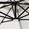 Sombrilla con luz solar LED 3x3 de aluminio Paradise Elección