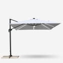 Sombrilla con luz solar LED 3x3 de aluminio Paradise Catálogo
