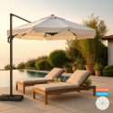 Sombrilla con brazo lateral descentrado 3x3 Boracay Promoción