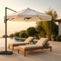 Sombrilla con brazo lateral descentrado 3x3 Boracay Rebajas