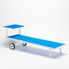 2 Tumbonas con Ruedas Aluminio Patio Piscina Playa Alabama Stock 2 Piezas 