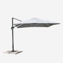 Parasol jardín 3x3 brazo aluminio cuadrado Paradise Catálogo