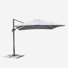 Parasol jardín 3x3 brazo aluminio cuadrado Paradise Catálogo