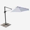 Parasol excéntrico sombrilla de jardín 3 m aluminio octogonal Paradise Catálogo