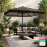 Sombrilla rectangular de aluminio de 3x2m para jardín y terraza Eden Noir Promoción