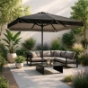 Sombrilla rectangular de aluminio de 3x2m para jardín y terraza Eden Noir Rebajas