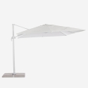 Sombrilla de aluminio para jardín y terraza 3x3m Paradise White Parasol Catálogo