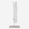 Sombrilla de aluminio para jardín y terraza 3x3m Paradise White Parasol Elección