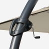Parasol grande jardín 3,5 metros cuadrado mástil aluminio Anti UV Copenaghen Precio