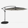 Sombrilla de aluminio para jardín y terraza para hotel Fan Noir 3 metros