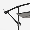 Sombrilla de aluminio para jardín y terraza para hotel Fan Noir 3 metros