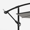 Sombrilla de aluminio para jardín y terraza para hotel Fan Noir 3 metros
