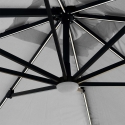 Sombrilla con luz solar LED 3x3 de aluminio Paradise Brown Light Elección