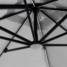 Sombrilla con luz solar LED 3x3 de aluminio Paradise Brown Light Elección