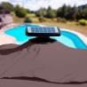 Sombrilla con luz solar LED 3x3 de aluminio Paradise Brown Light Características