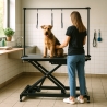 Mesa de peluquería ajustable y plegable para perros y gatos Chow Rebajas