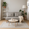 Sofá cama para el salón de 2 plazas estilo escandinavo de tela Elettra Promoción