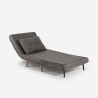 Sillón cama plegable de tela con patas de madera Miriam Rebajas